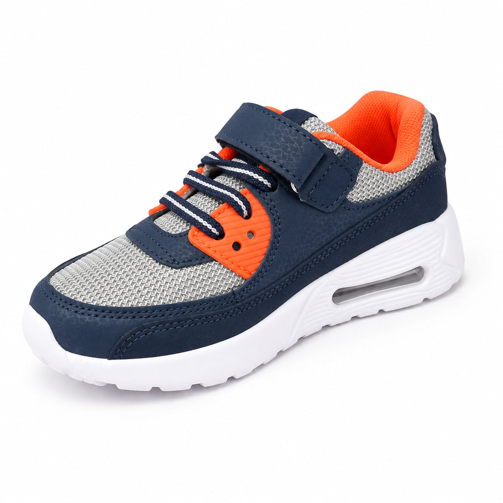 Sneakers bambino marino e arancio traspiranti | Bimbi Love