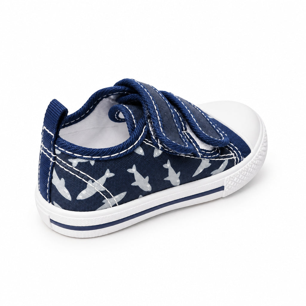 Bubble Kids – Scarpa Primi Passi Bambino Blu Navy Squali