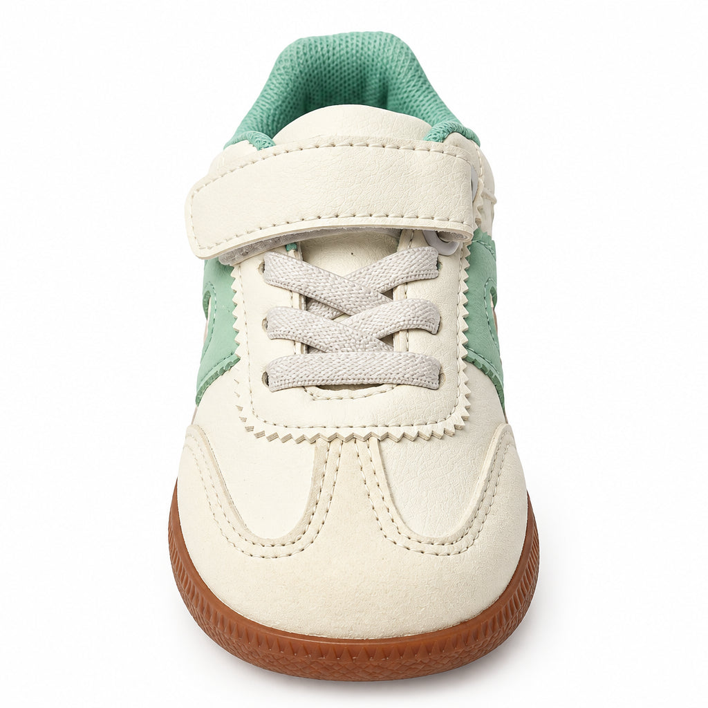 Sneakers bambina bianche menta minimaliste | Bimbi Love