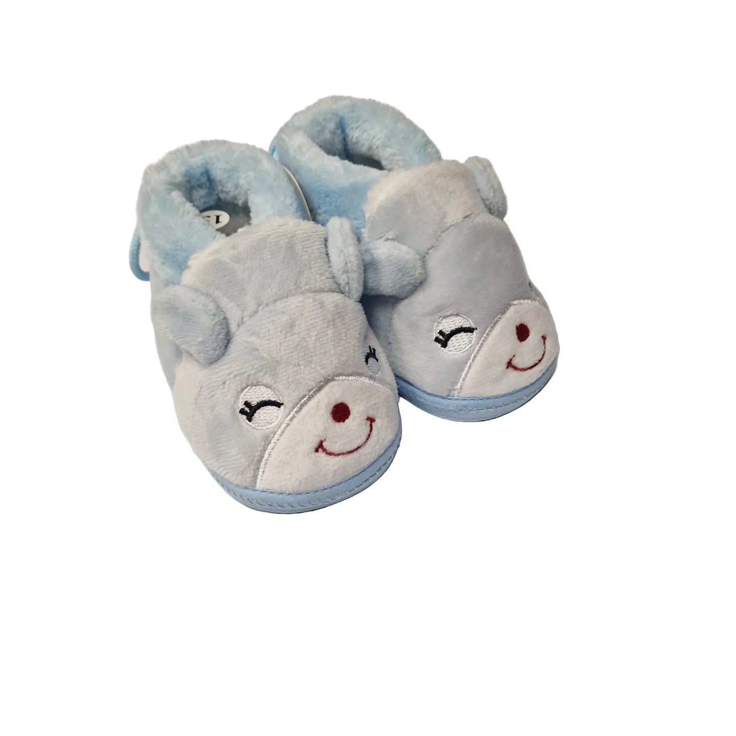 Duble Bebè – Pantofola Neonato Celeste (13-15)