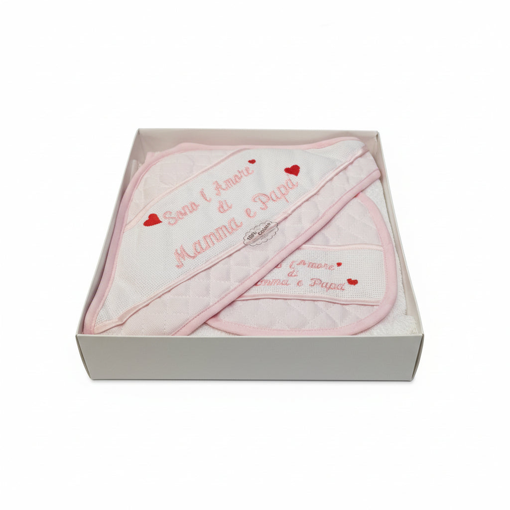 Set idea regalo ricamo neonato Nancy Baby | Bimbi Love