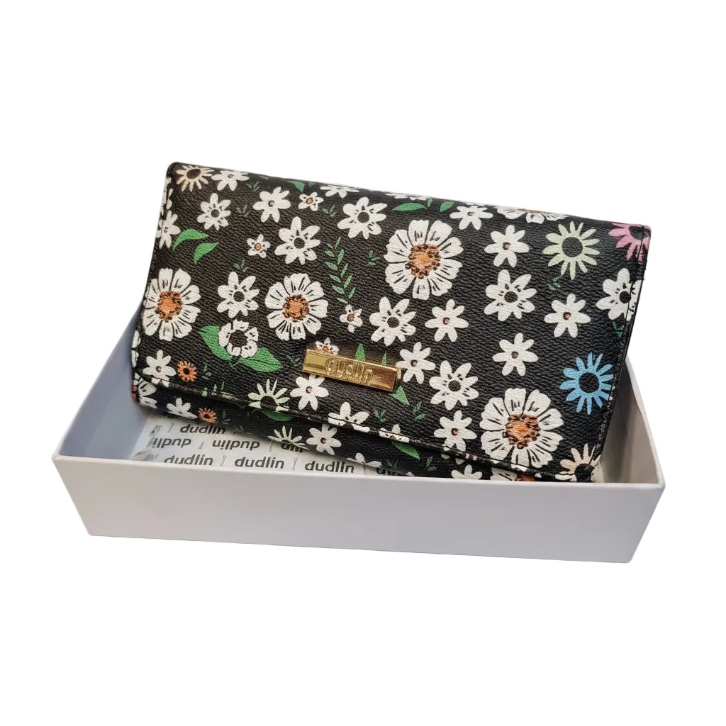 Portafoglio donna fantasia floreale Dudlin | Bimbi Love