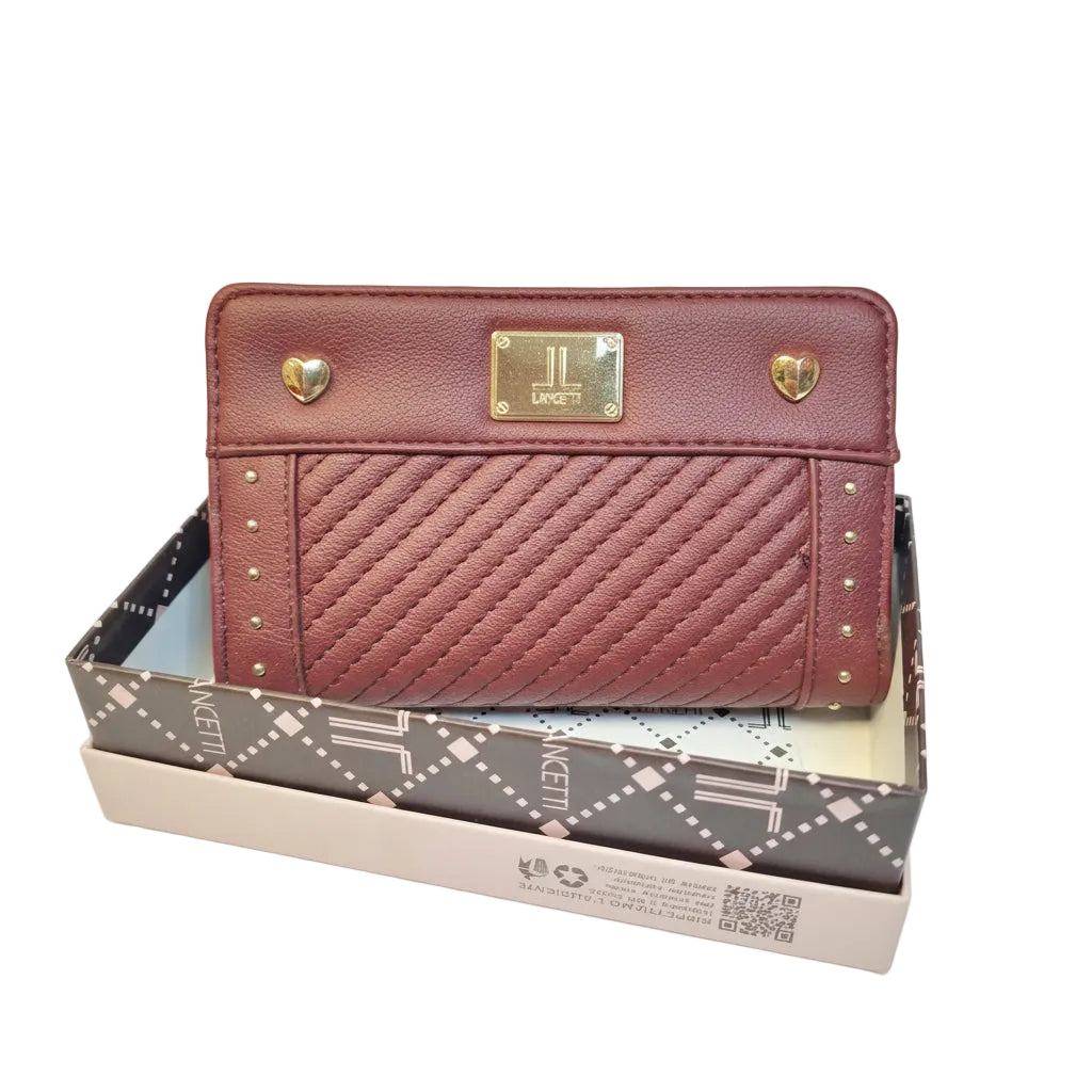 Portafoglio donna Lancetti blu navy bordeaux | Bimbi Love