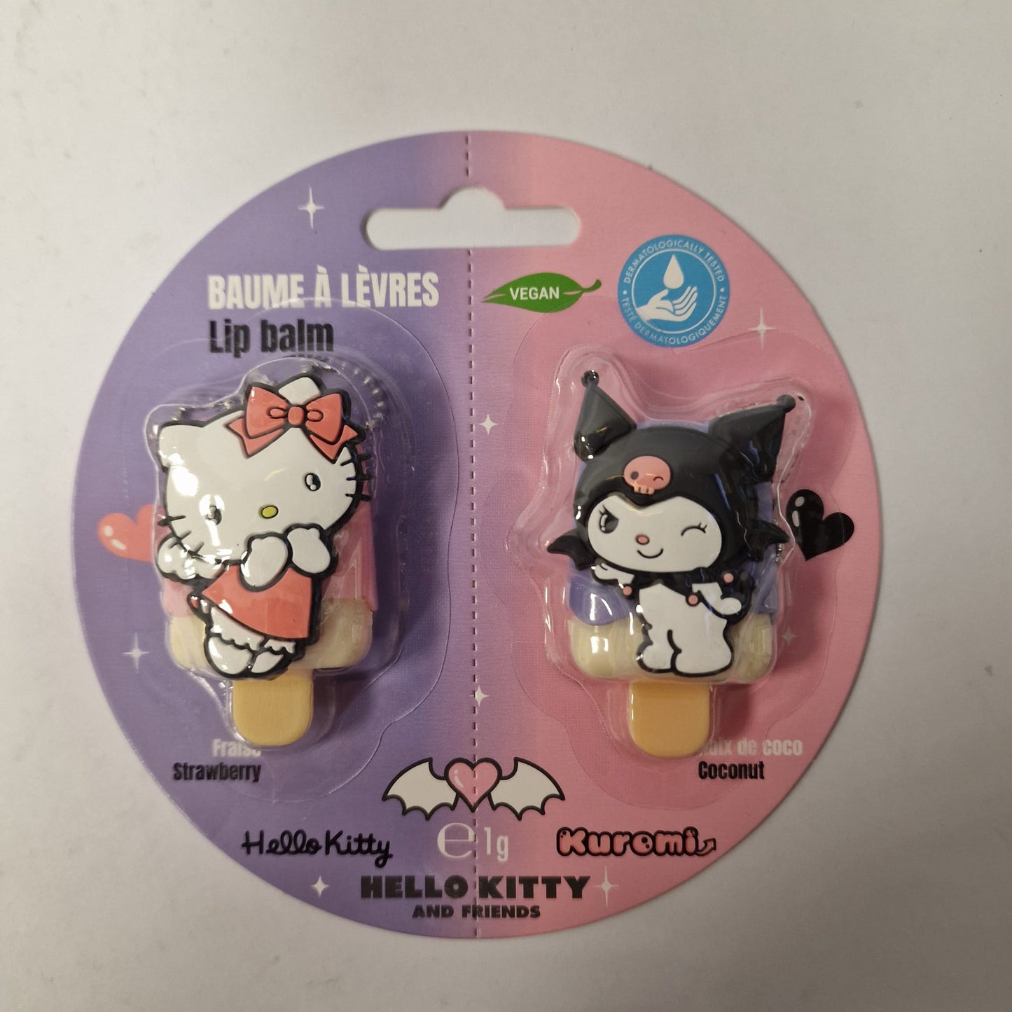 Hello Kitty e Kuromi - Balsamo labbra duo