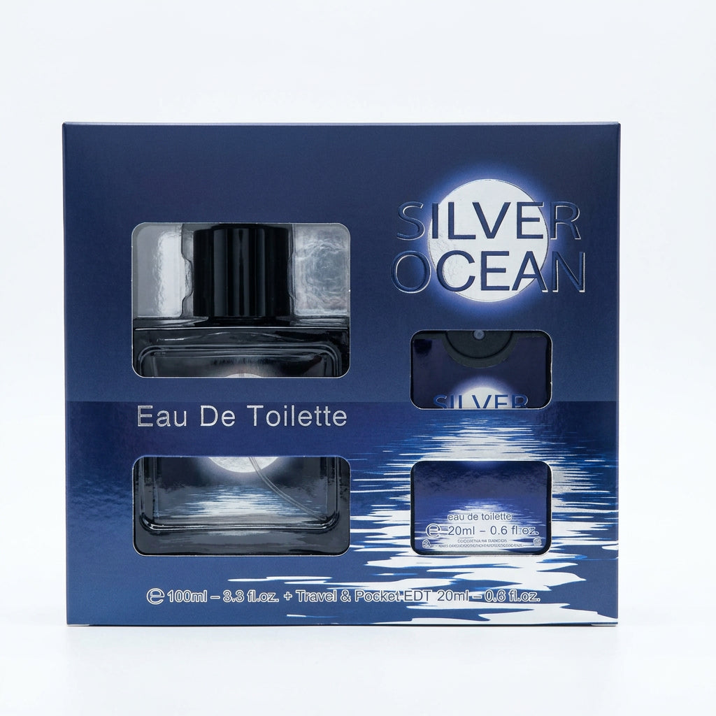 Omerta - Eau de Toilette Silver Ocean 100ml + Travel & Pocket 20ml Men