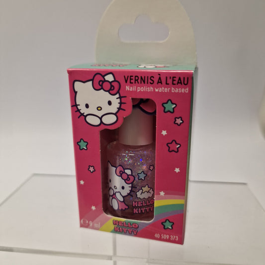 Hello Kitty - Smalto 9 ml color rosa + Anello in silicone
